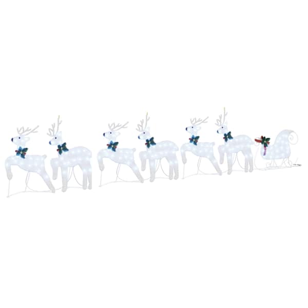 vidaXL LED P&otilde;hjap&otilde;drad 7 tk H&otilde;bedane 43 x 18 x 66 cm kangas
