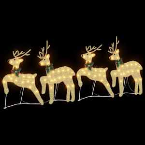 LED Sobové 4 pcs Zlatá textil - obrázek 5