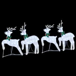 LED Sobové 4 pcs Stříbrná textil - obrázek 5