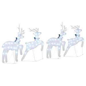 LED Sobové 4 pcs Stříbrná textil - obrázek 8