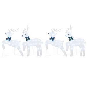 LED Sobové 4 pcs Stříbrná textil - obrázek 6