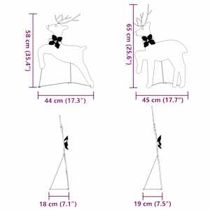 LED Sobové 4 pcs Stříbrná textil - obrázek 12