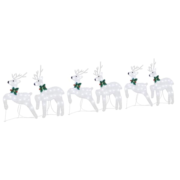 vidaXL LED P&otilde;hjap&otilde;drad 6 tk H&otilde;bedane 45 x 19 x 65 cm kangas