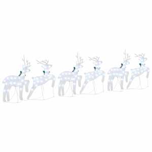 LED Sobové 6 pcs Stříbrná textil - obrázek 8