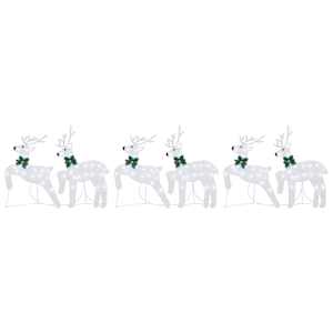 LED Sobové 6 pcs Stříbrná textil - obrázek 6