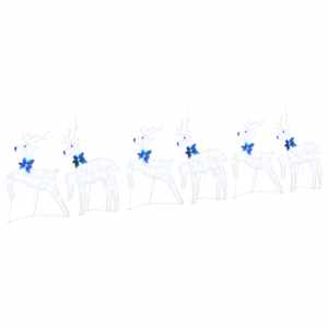 LED Sobové 6 pcs Bílá textil - obrázek 2
