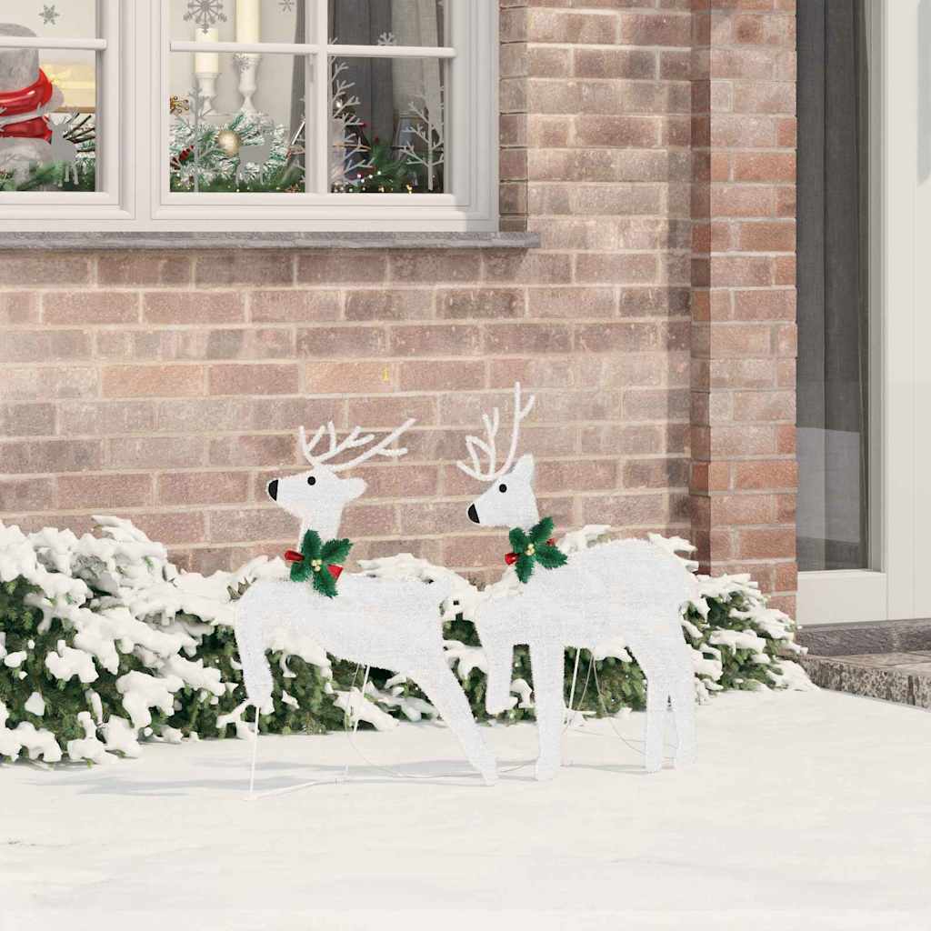 Rennes LED 2 pcs Blanc Froid 45 x 19 x 65 cm tissu