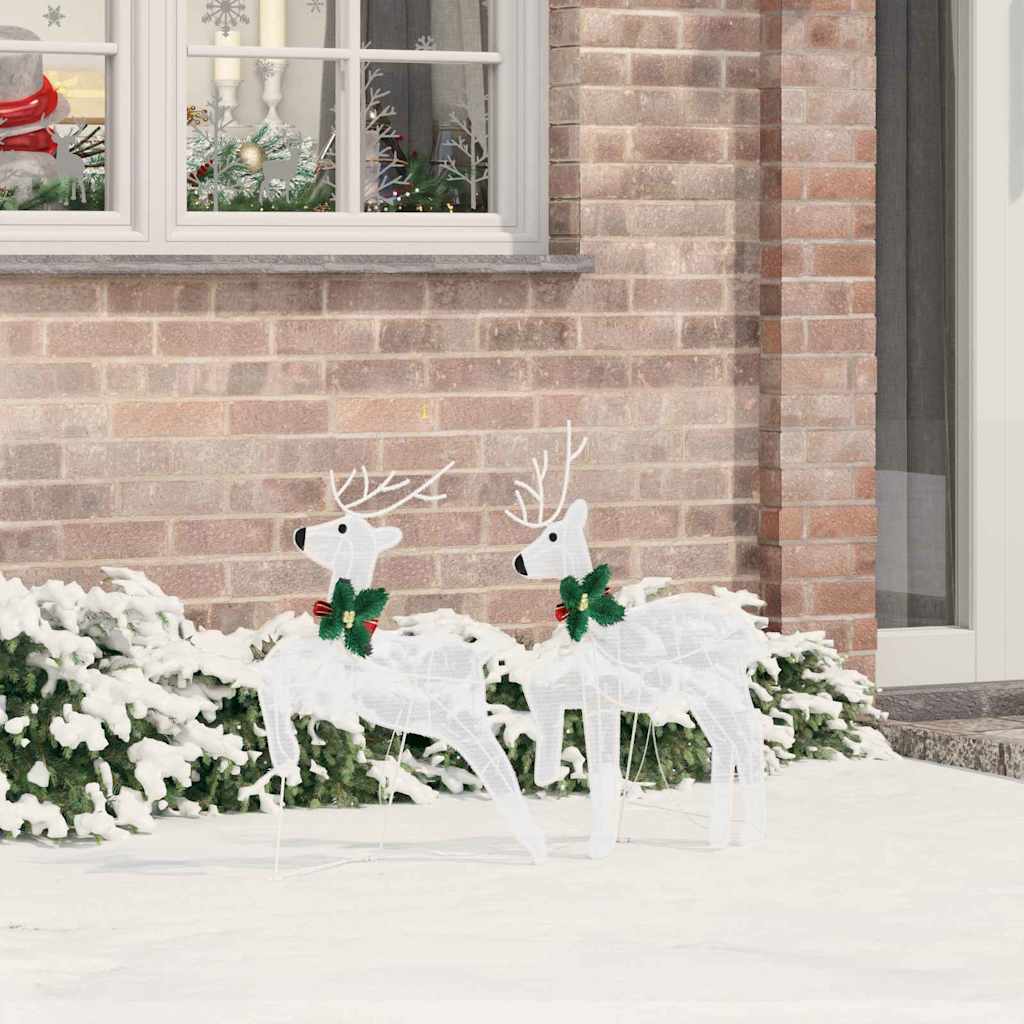 Rennes LED 2 pcs Blanc Froid 45 x 19 x 65 cm tissu