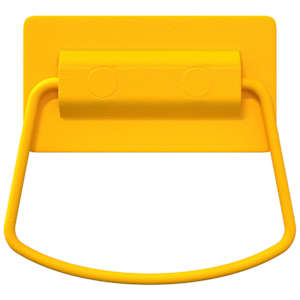 Úchyty na skříň 2 pcs Hořčicově žlutá 85 x 45 mm Kov - obrázek 5