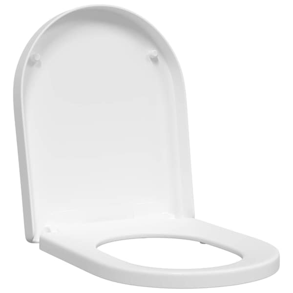 vidaXL Tualettsari Reguleeritav Valge 48 x 36,5 x 4,5 cm Pol&uuml;prop&uuml;leen