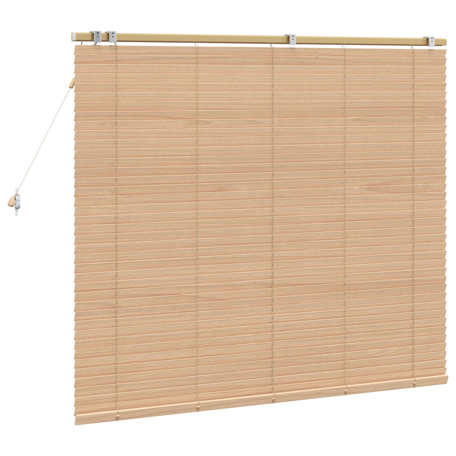 Jaloezie Eiken Look 160 x 130 cm 35 mm Massief Paulowniahout image 4