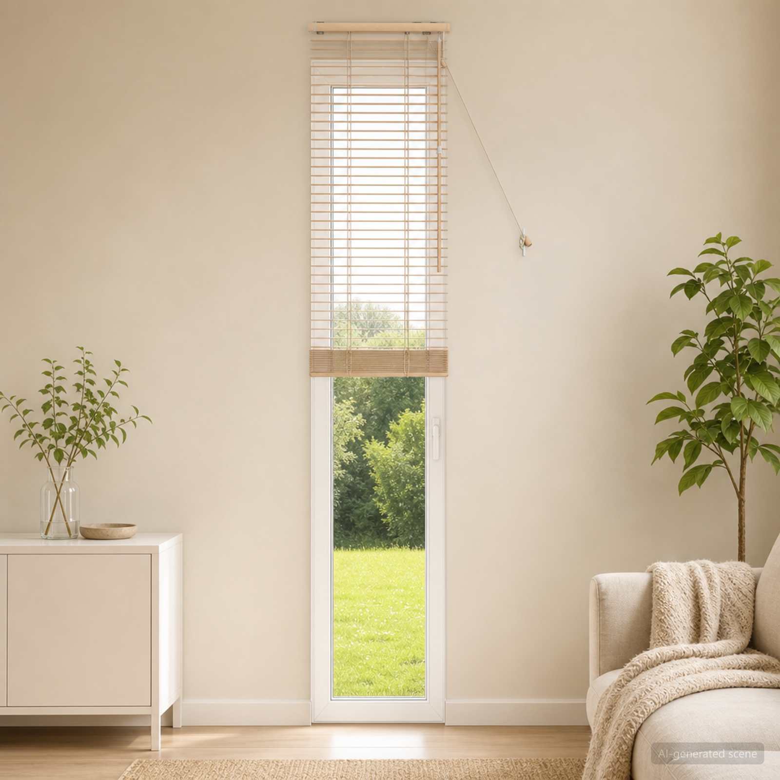 vidaXL Venezia-verho Tammi-ilme 45 x 250 cm 35 mm