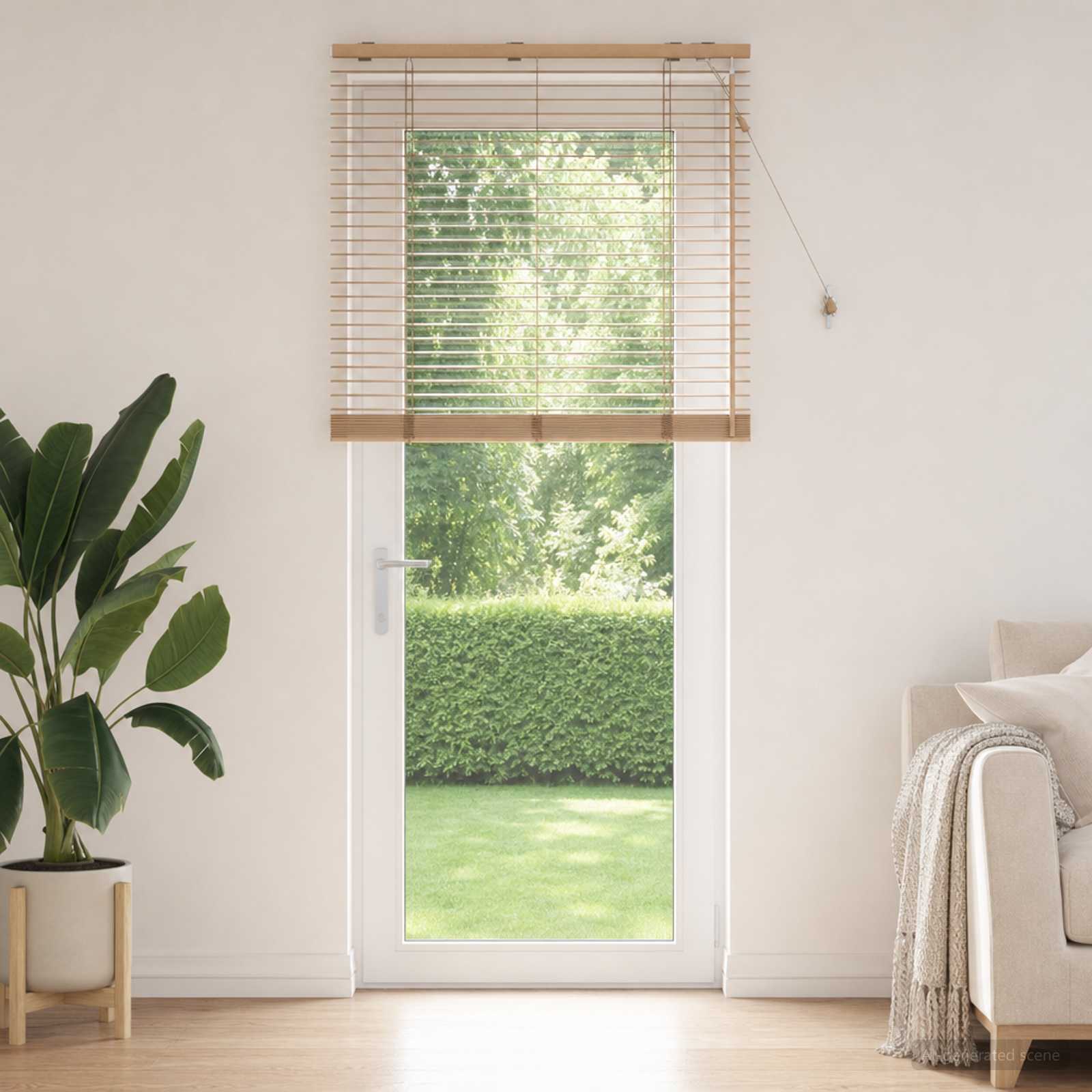 vidaXL Venezia-verho Tammi-ilme 75 x 250 cm 35 mm