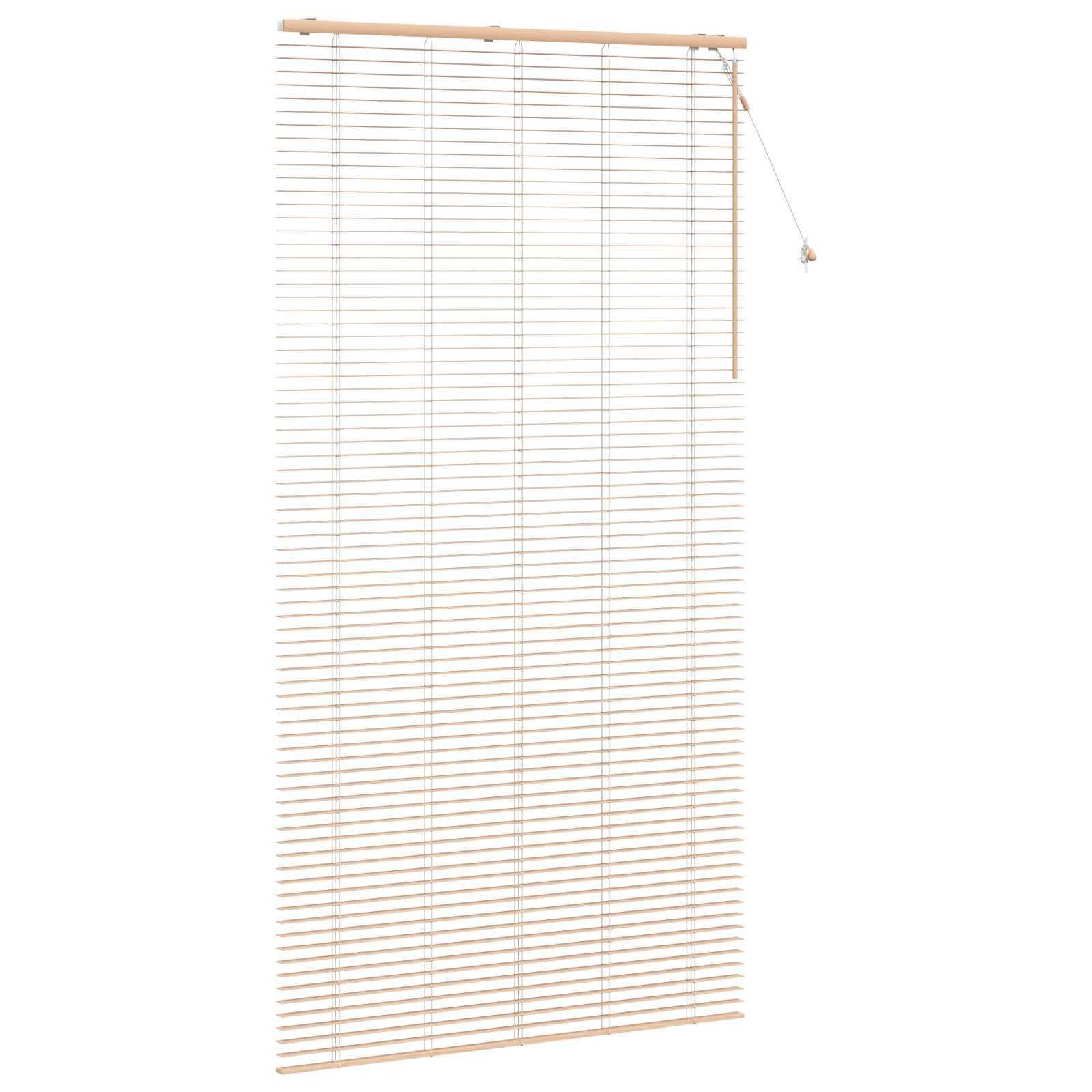 Jaloezie Eiken Look 135 x 250 cm 35 mm Massief Paulowniahout image 3