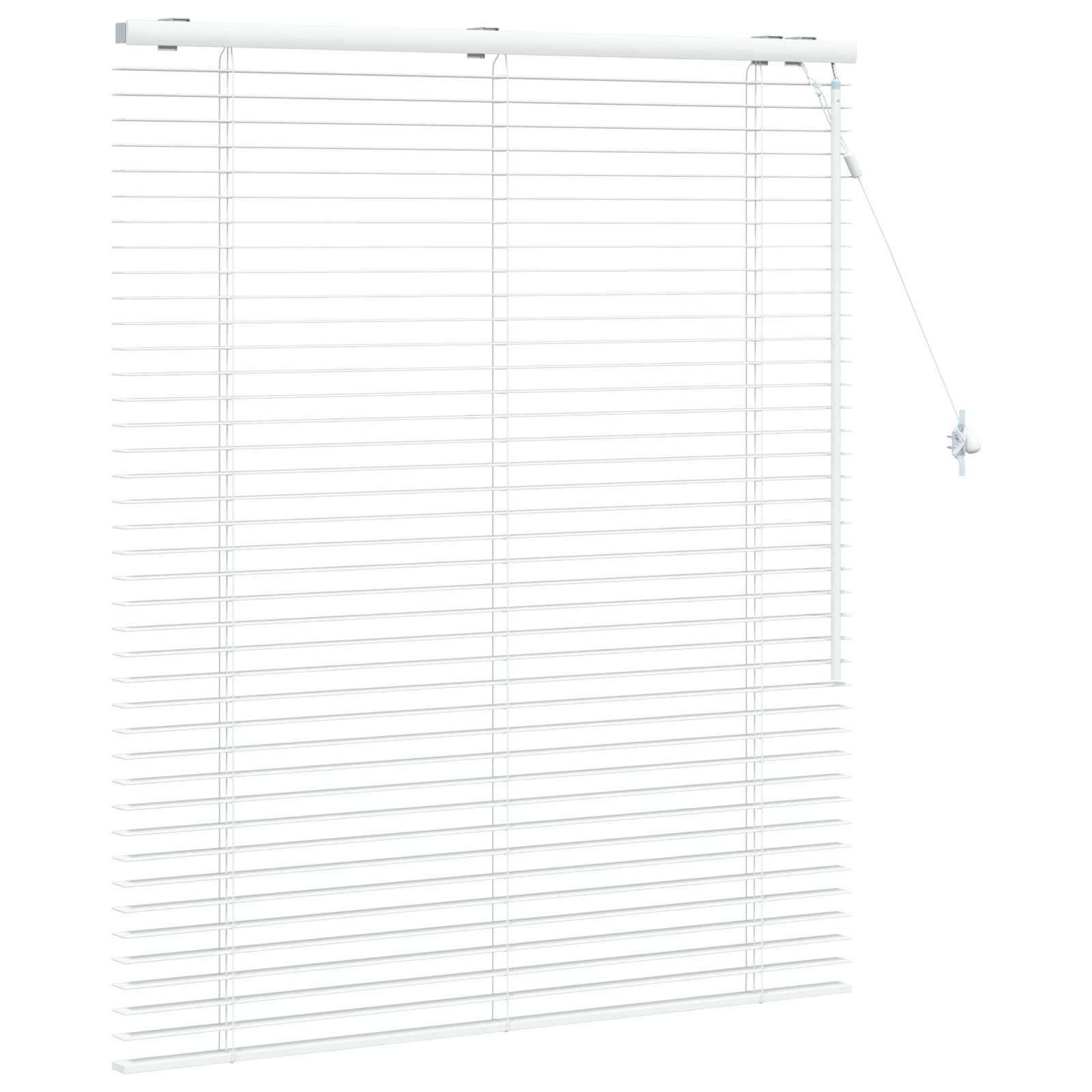Jaloezie Wit 115 x 130 cm 35 mm Massief Paulowniahout image 3