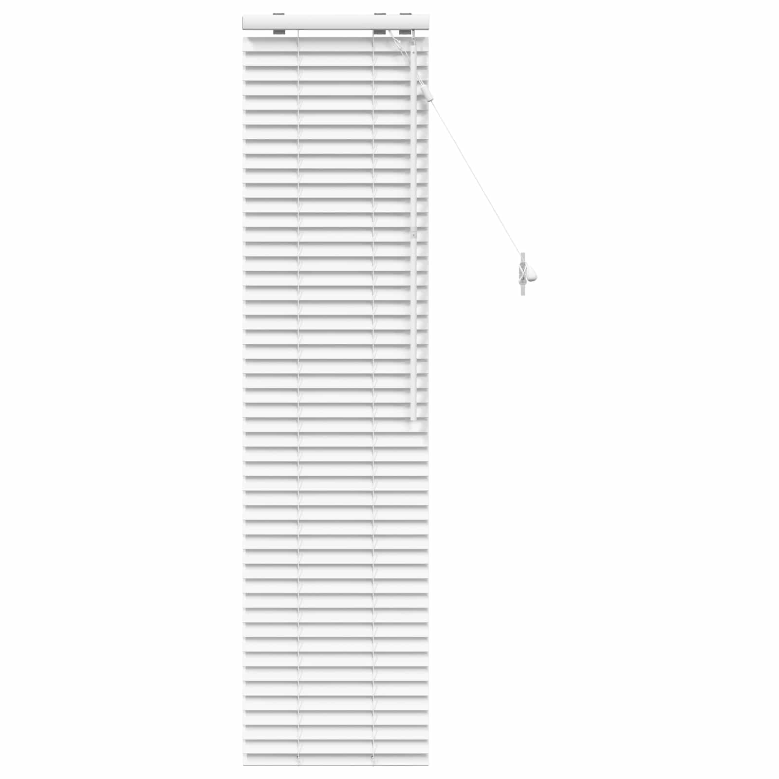 Jaloezie Wit 45 x 160 cm 35 mm Massief Paulowniahout image 2