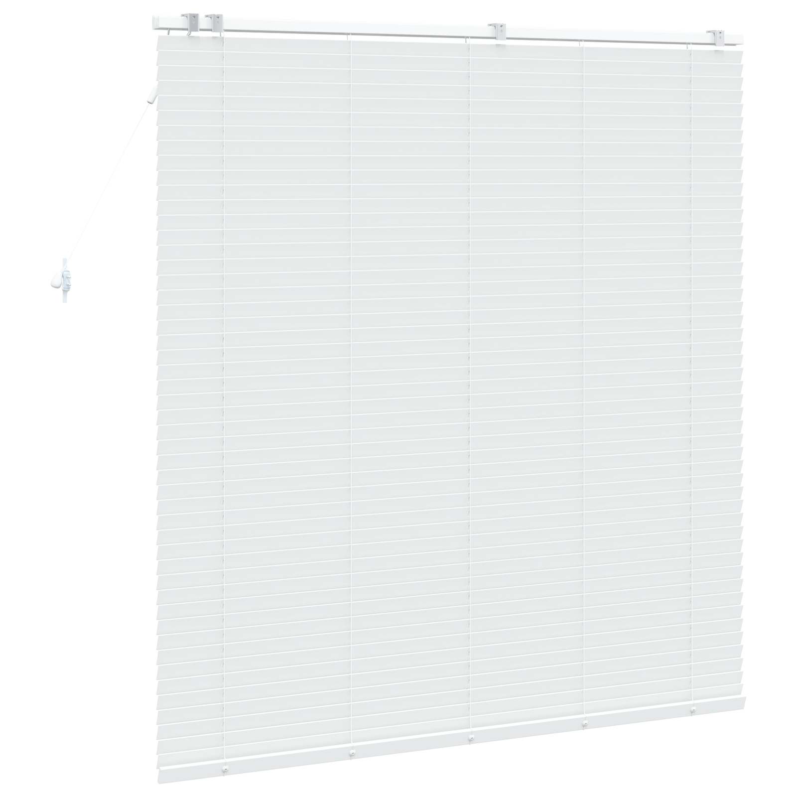 Jaloezie Wit 150 x 160 cm 35 mm Massief Paulowniahout image 4