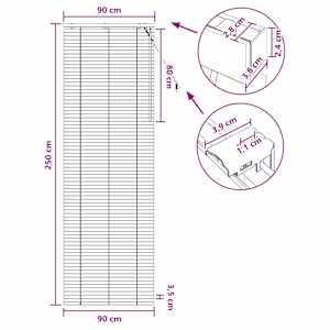 Venet školní žaluzie Bílá 90 x 250 cm 35 mm Masivní paulovnie - obrázek 9