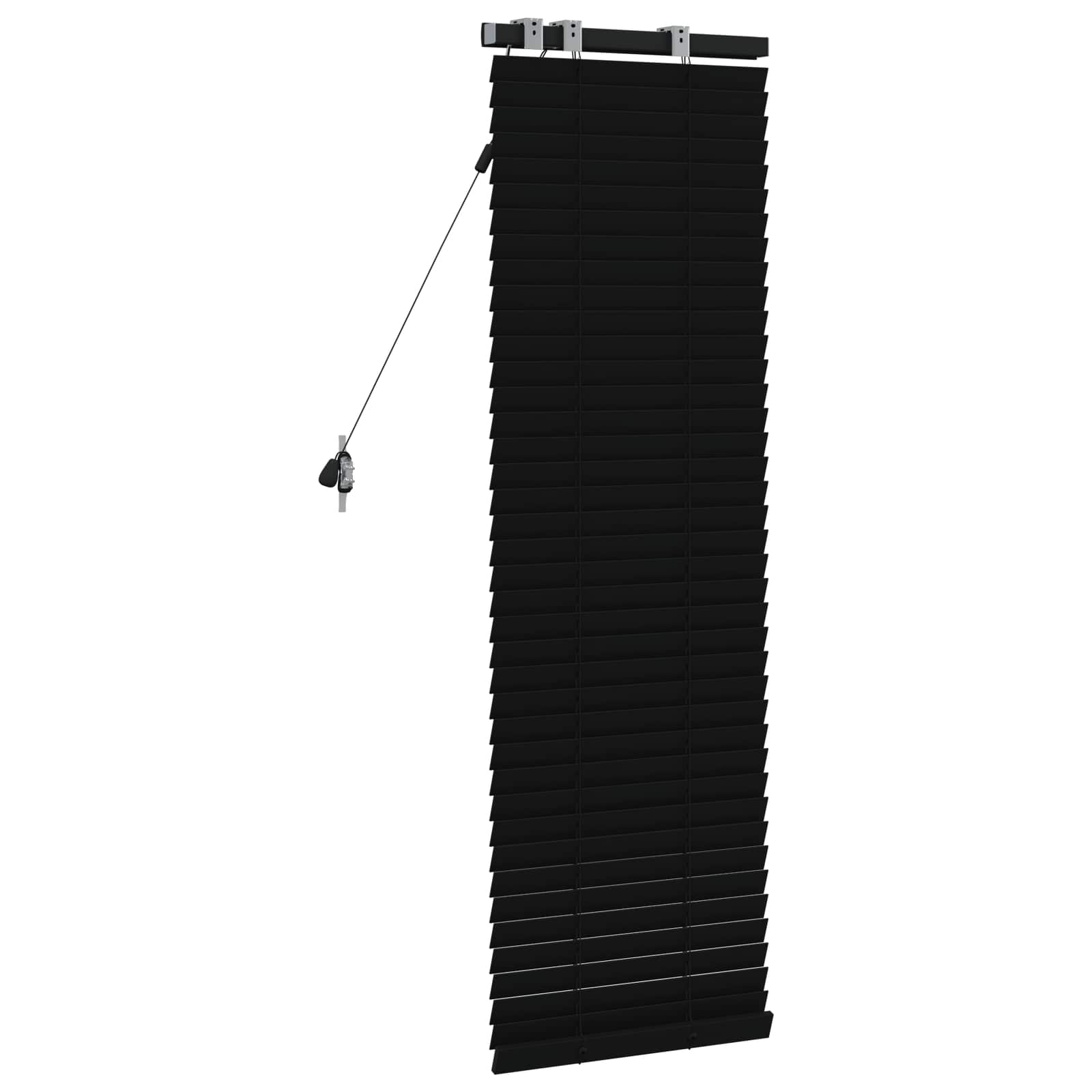 Jaloezie Zwart 45 x 130 cm 35 mm Massief Paulowniahout image 4