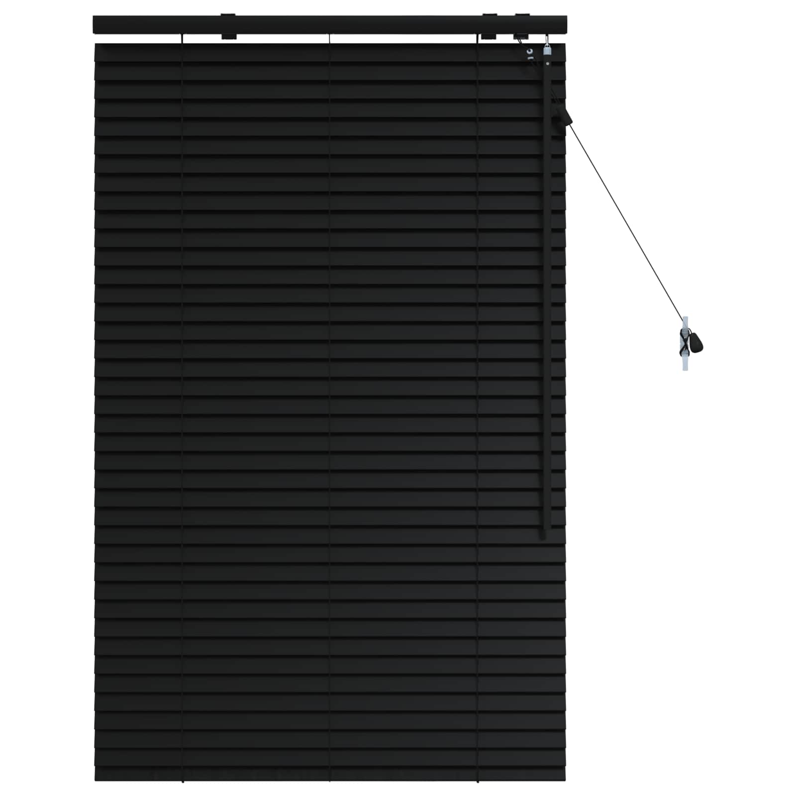 Jaloezie Zwart 95 x 130 cm 35 mm Massief Paulowniahout image 2