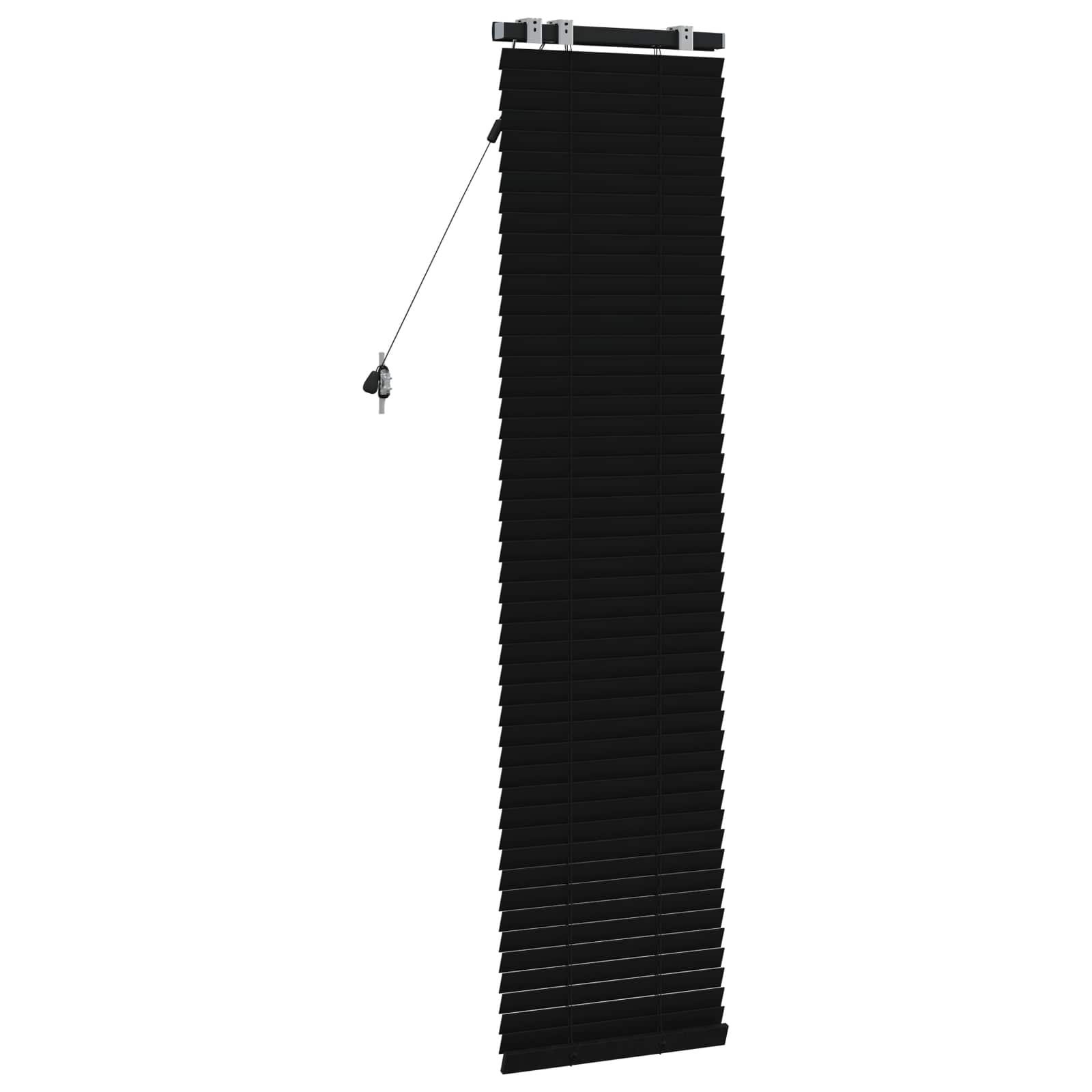 Jaloezie Zwart 40 x 160 cm 35 mm Massief Paulowniahout image 4