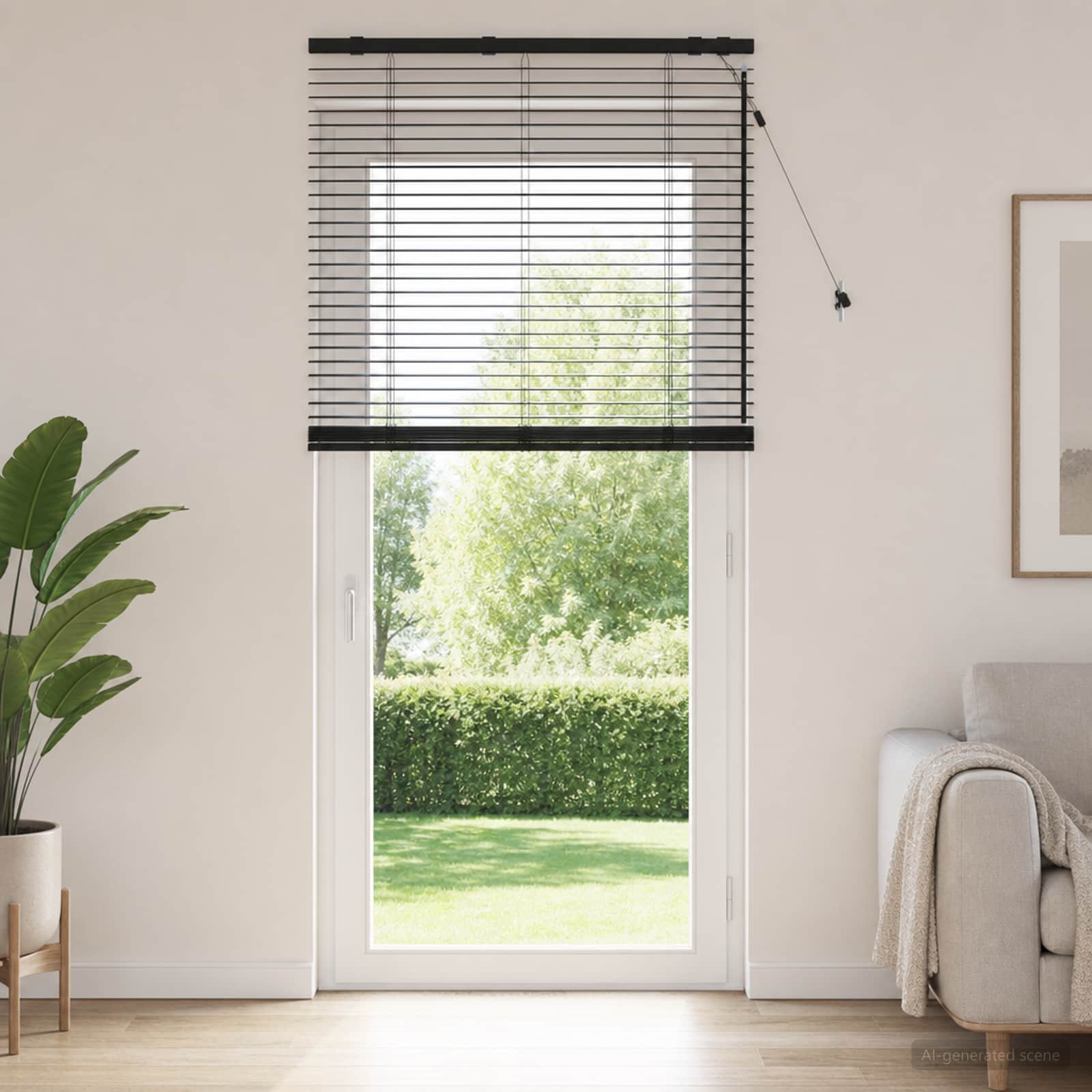 vidaXL Persienner Sort 80 x 250 cm 35 mm Massivt Paulownia Træ