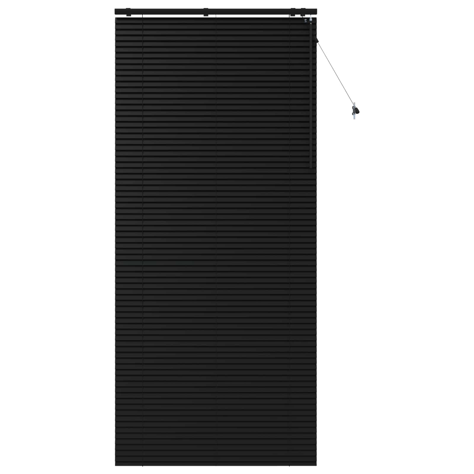 Jaloezie Zwart 115 x 250 cm 35 mm Massief Paulowniahout image 2