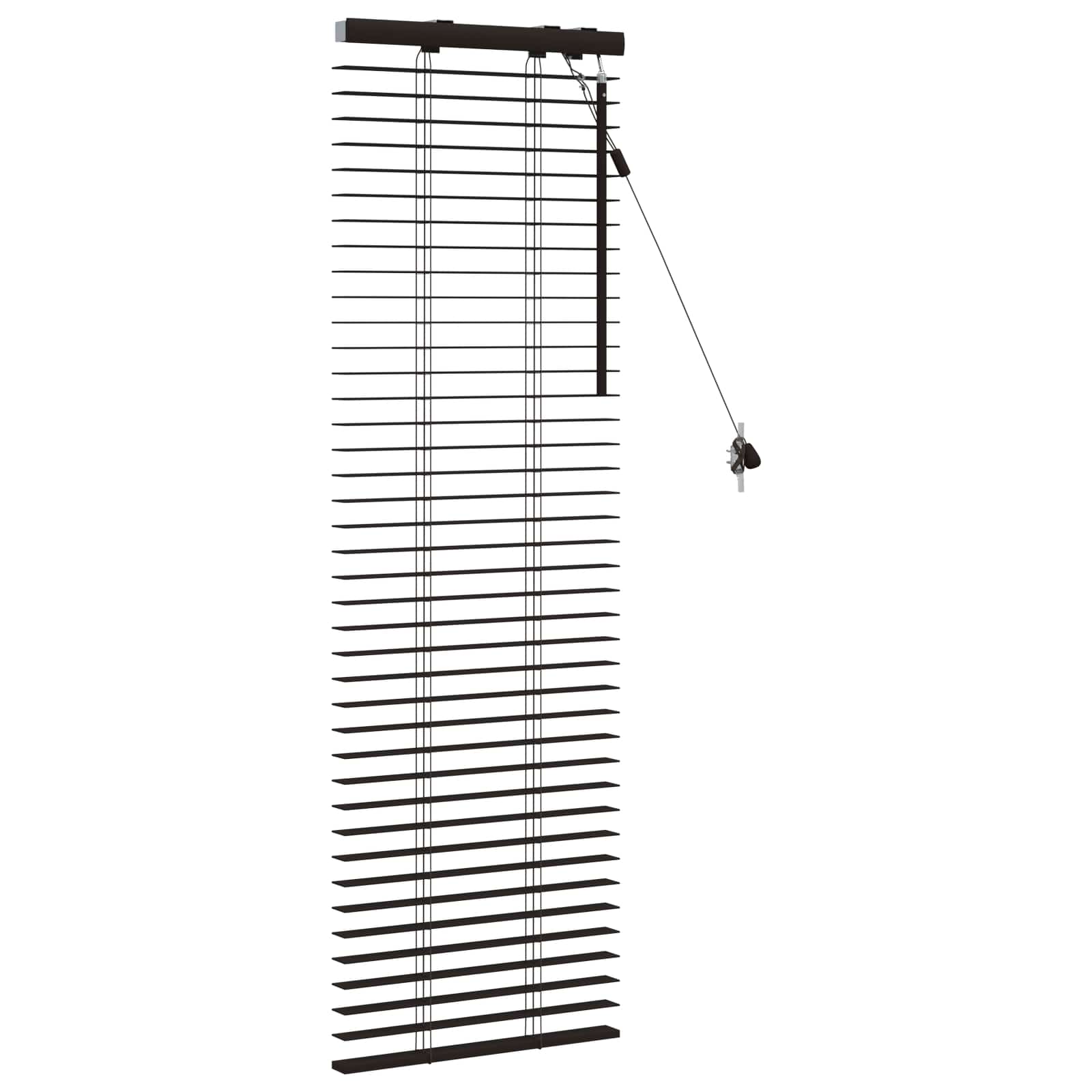 Jaloezie Donkerbruin 40 x 130 cm 35 mm Massief Paulowniahout image 3