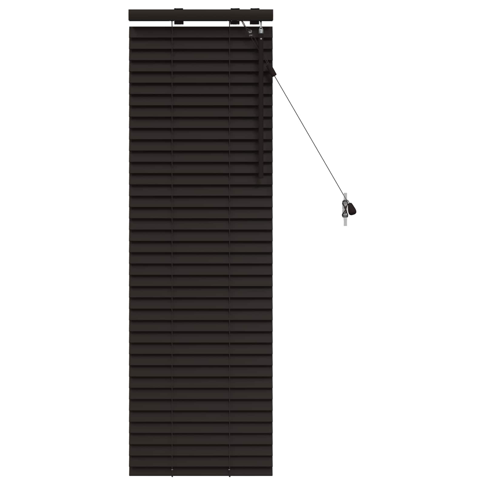 Jaloezie Donkerbruin 50 x 130 cm 35 mm Massief Paulowniahout image 2