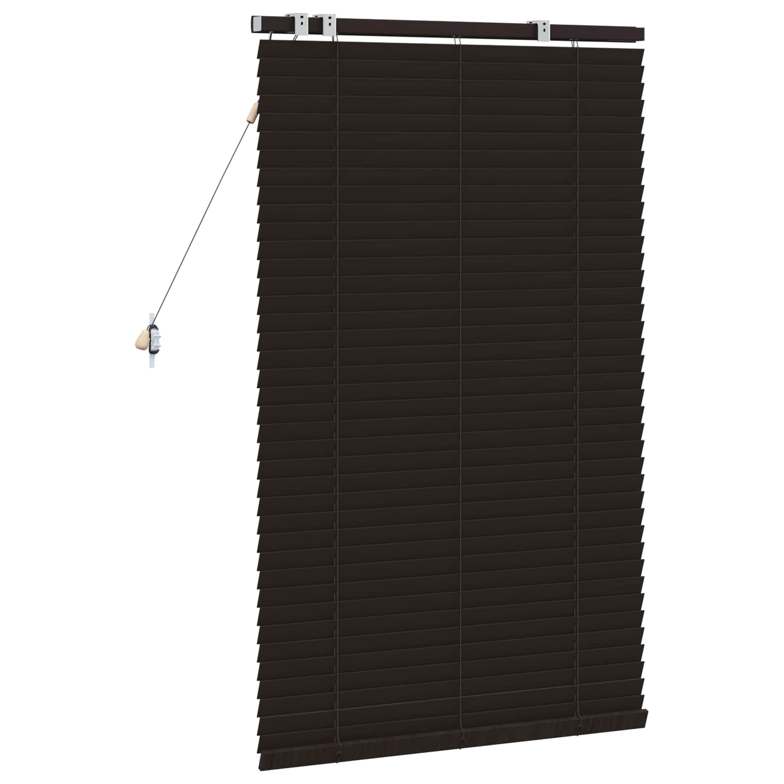 Jaloezie Donkerbruin 70 x 130 cm 35 mm Massief Paulowniahout image 4