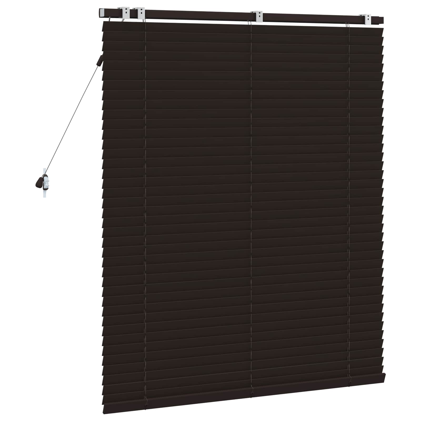 Jaloezie Donkerbruin 120 x 130 cm 35 mm Massief Paulowniahout image 4