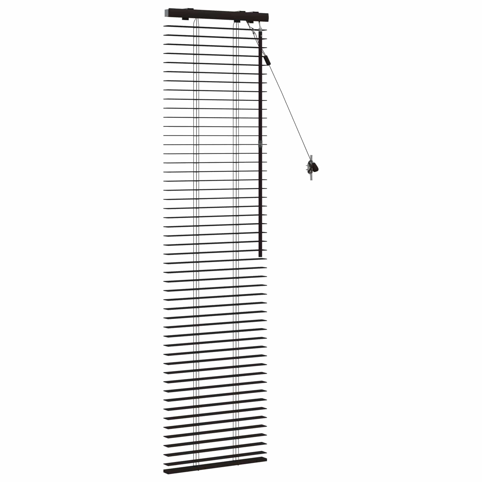 Jaloezie Donkerbruin 40 x 160 cm 35 mm Massief Paulowniahout image 3