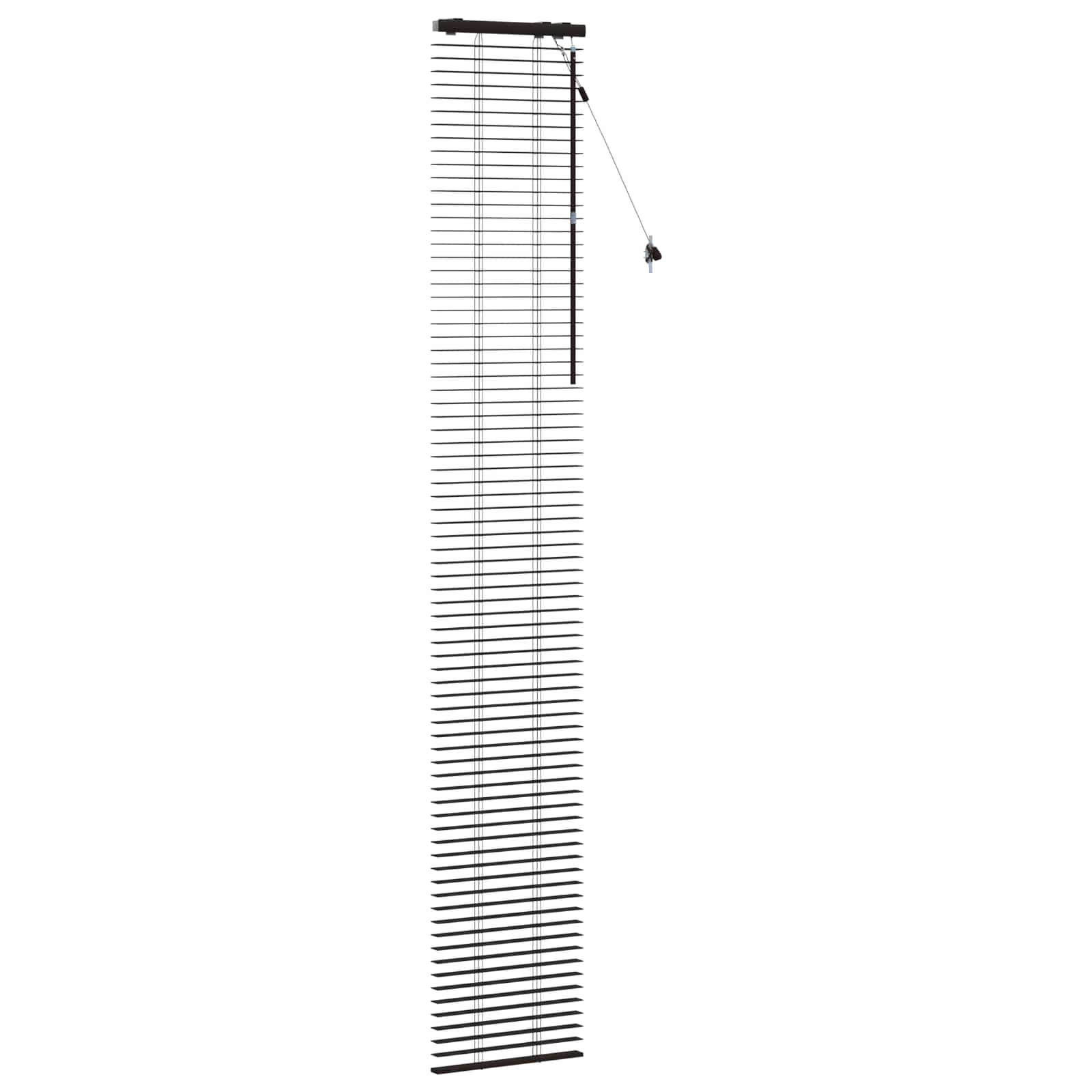 Jaloezie Donkerbruin 40 x 250 cm 35 mm Massief Paulowniahout image 3