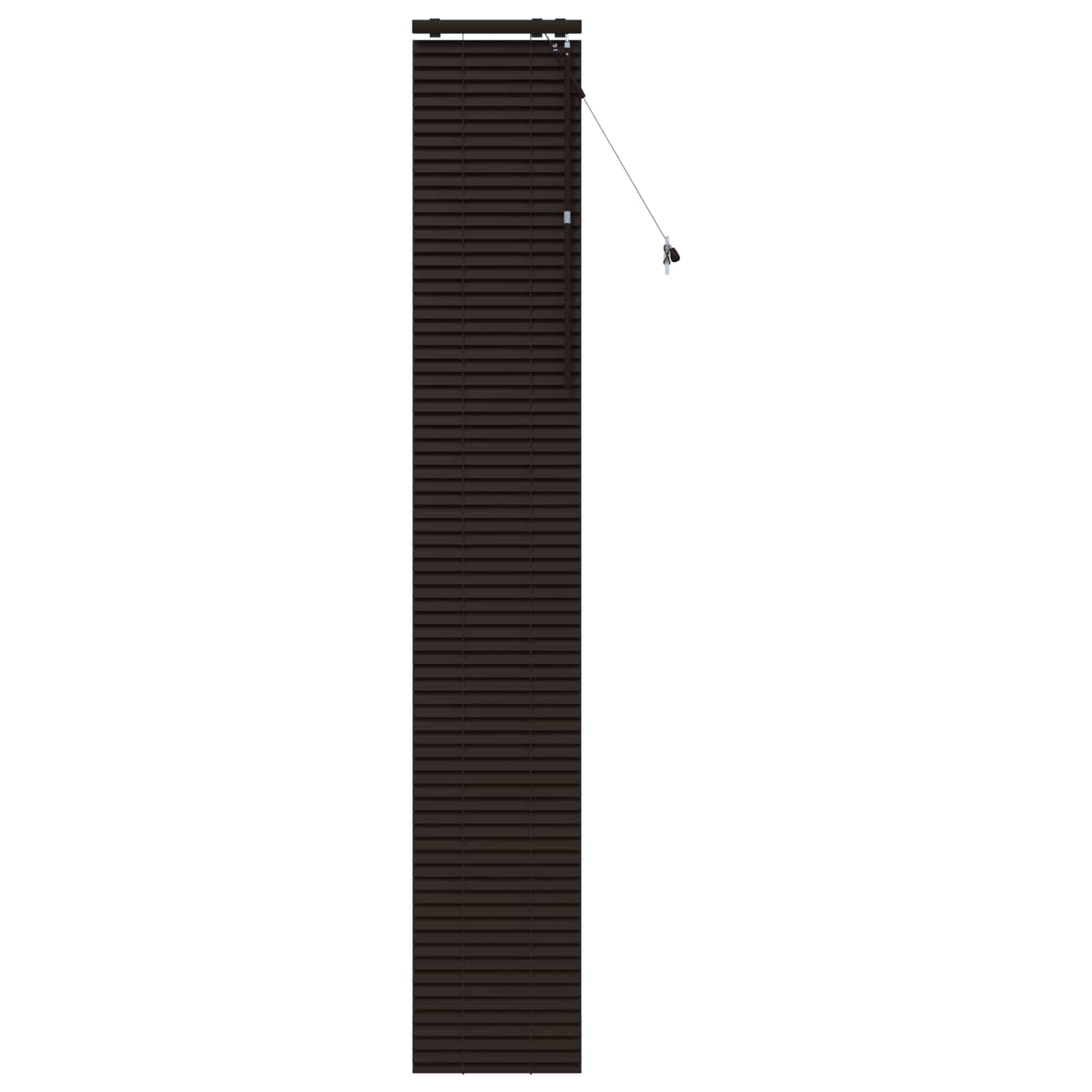 Jaloezie Donkerbruin 45 x 250 cm 35 mm Massief Paulowniahout image 2
