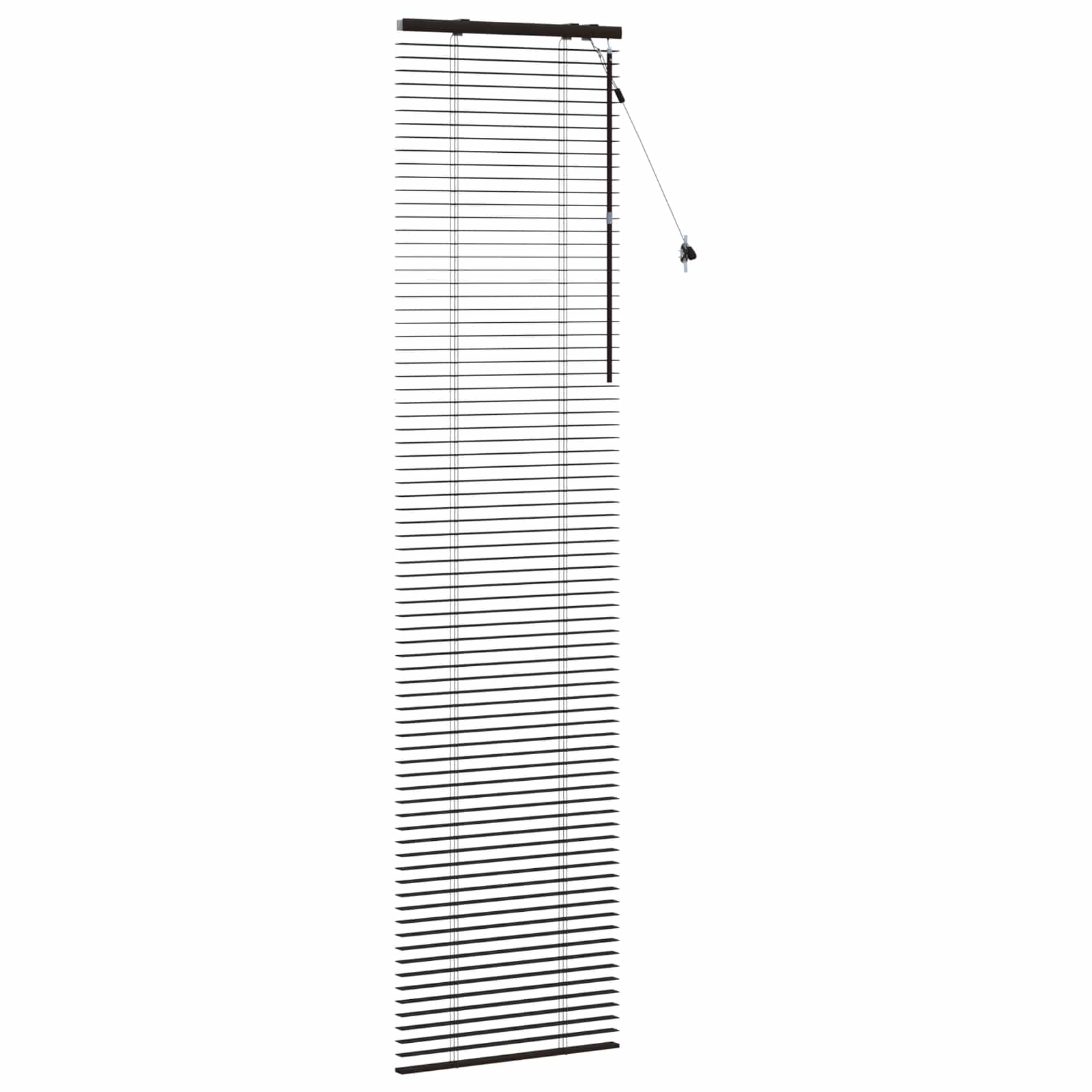 Jaloezie Donkerbruin 65 x 250 cm 35 mm Massief Paulowniahout image 3