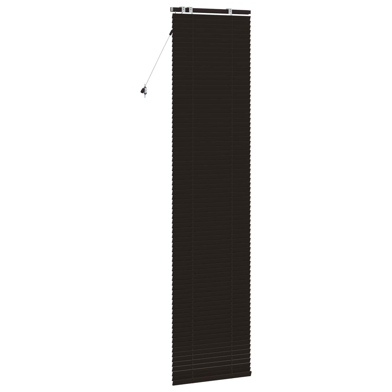 Jaloezie Donkerbruin 65 x 250 cm 35 mm Massief Paulowniahout image 4