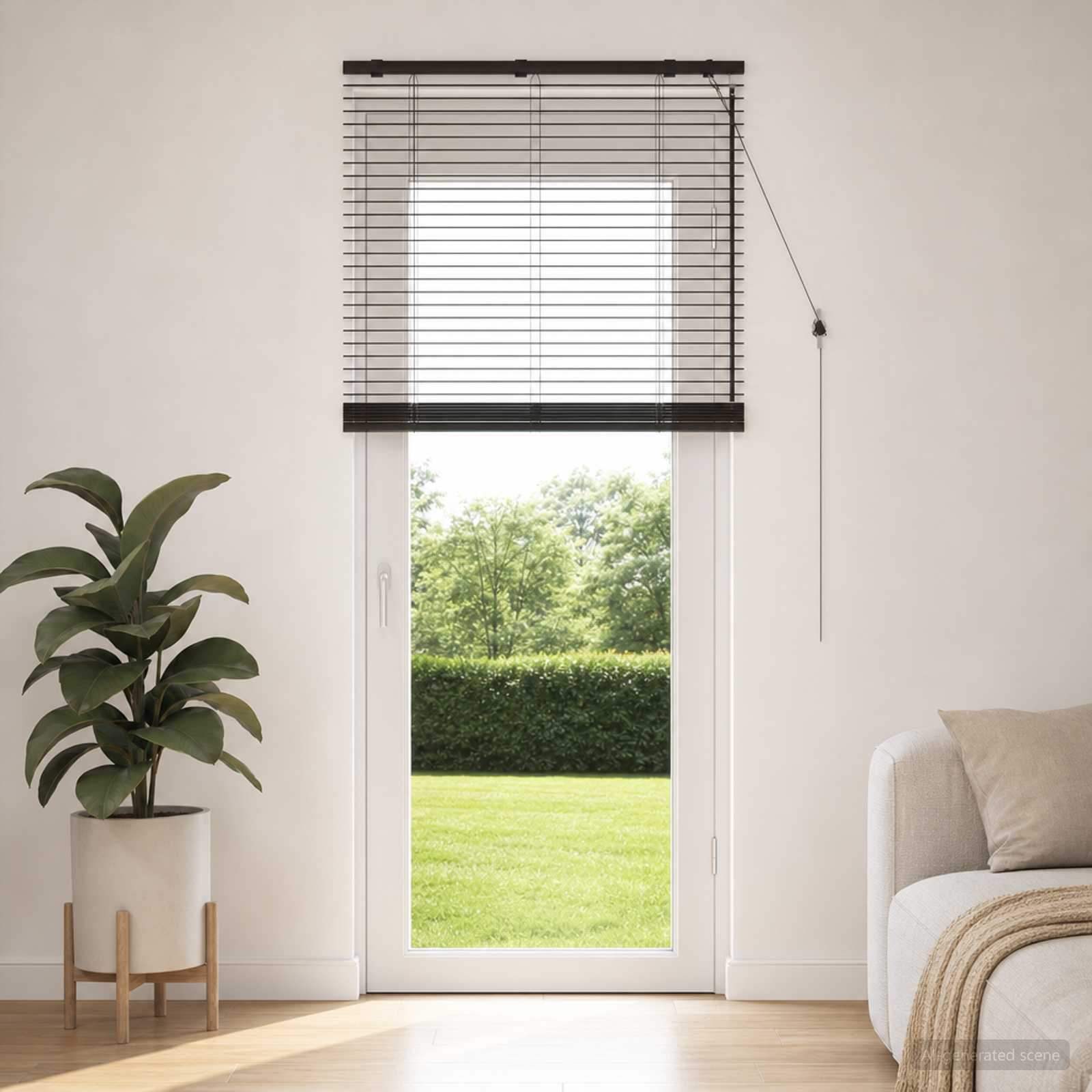 vidaXL Persienner Mørk Brun 75 x 250 cm 35 mm Massivt Paulownia Træ
