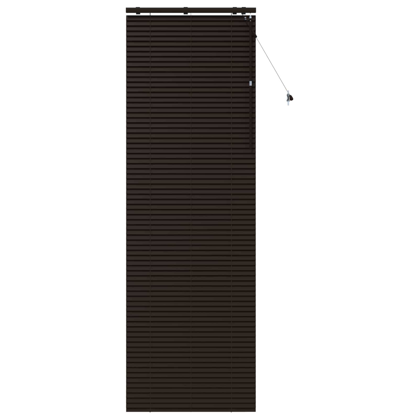 Jaloezie Donkerbruin 70 x 250 cm 35 mm Massief Paulowniahout image 2