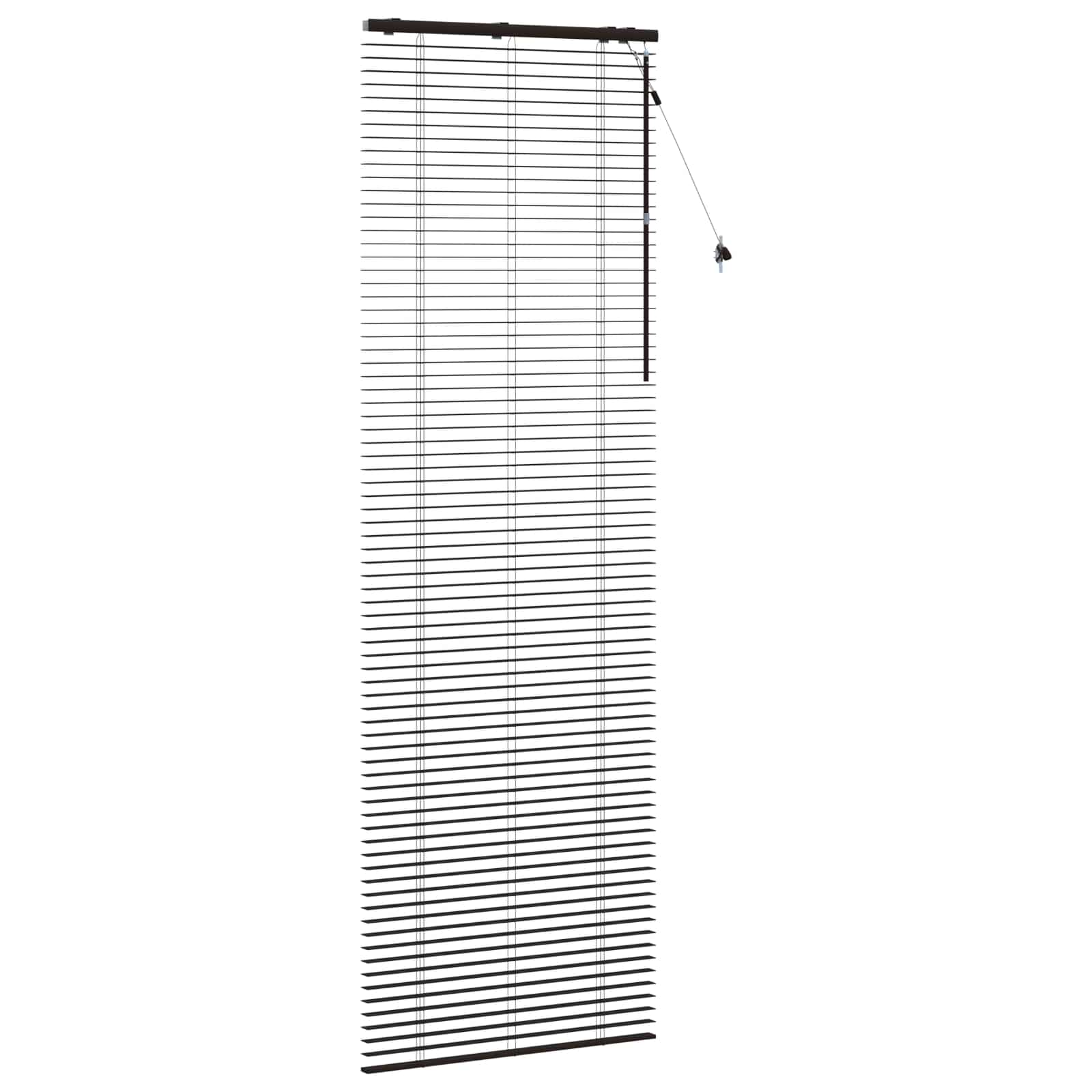 Jaloezie Donkerbruin 75 x 250 cm 35 mm Massief Paulowniahout image 3