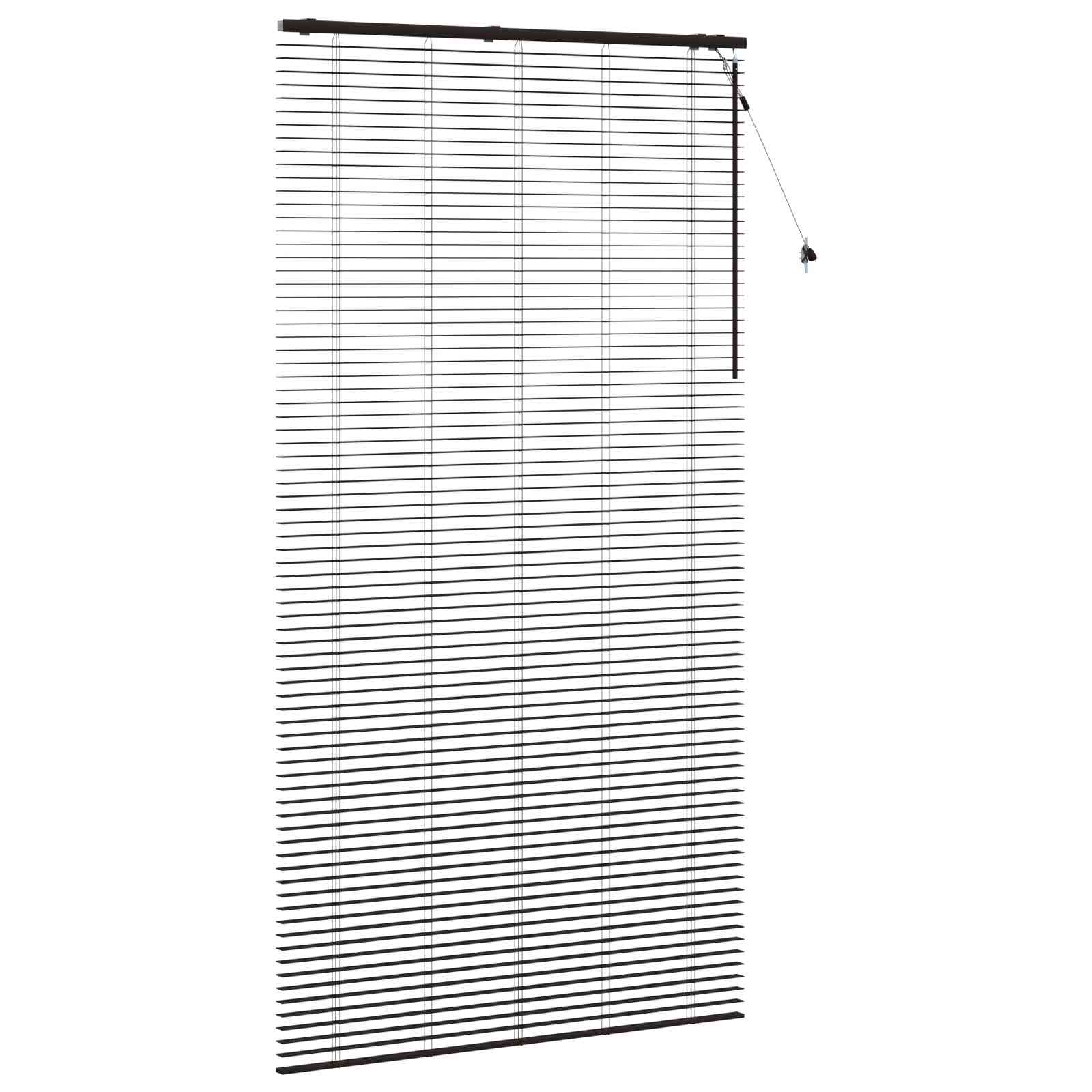 Jaloezie Donkerbruin 130 x 250 cm 35 mm Massief Paulowniahout image 3