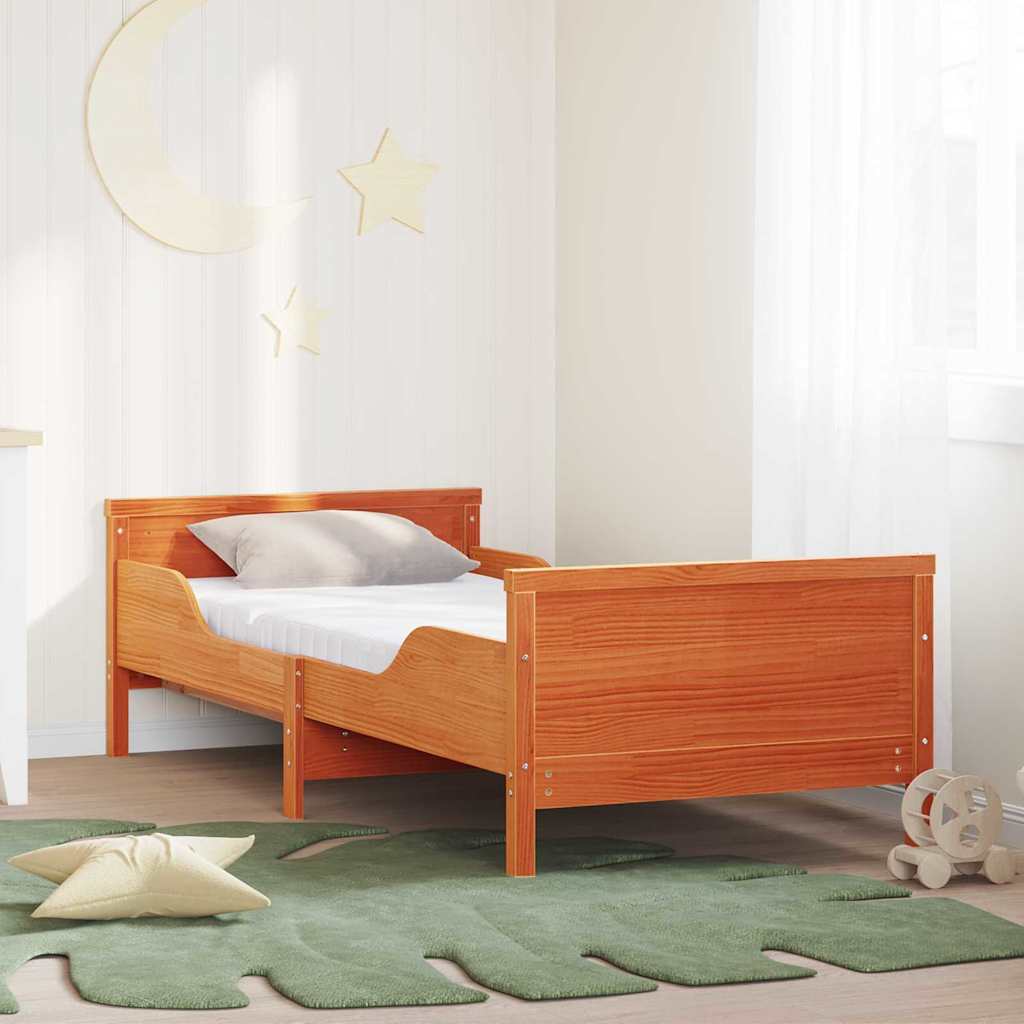 Paturi si accesorii - Cadru de pat Maro ceruit 80 x 200 cm Lemn masiv de pin