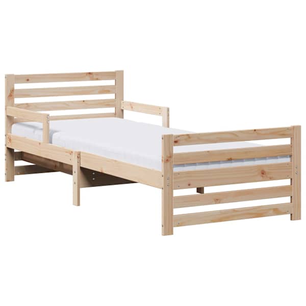 vidaXL Voodiraam koos pikendatava madratsiga peaga Pruun 80 x 200 cm