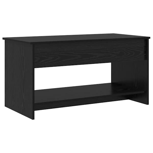 vidaXL Kohvilaud Must tamm 80 x 50,5 x 41,5 cm Tehispuit