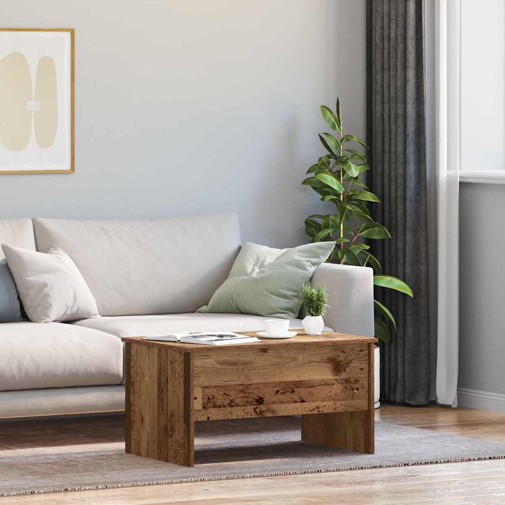 vidaXL Masă de cafea Lemn vechi 80 x 50.5 x 42.5 cm Lemn compozit