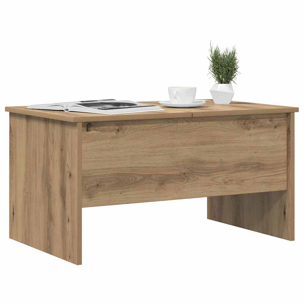 vidaXL Salontafel artisanaal eikenkleurig 80 x 50,5 x 42,5 cm