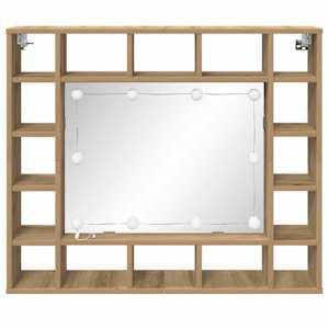 Zrcadlová skříň Artisanový dub 91 x 15 x 76,5 cm - obrázek 5