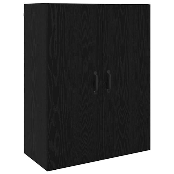 vidaXL Seinekapp Must tamm 69,5 x 34 x 90 cm Tehispuit