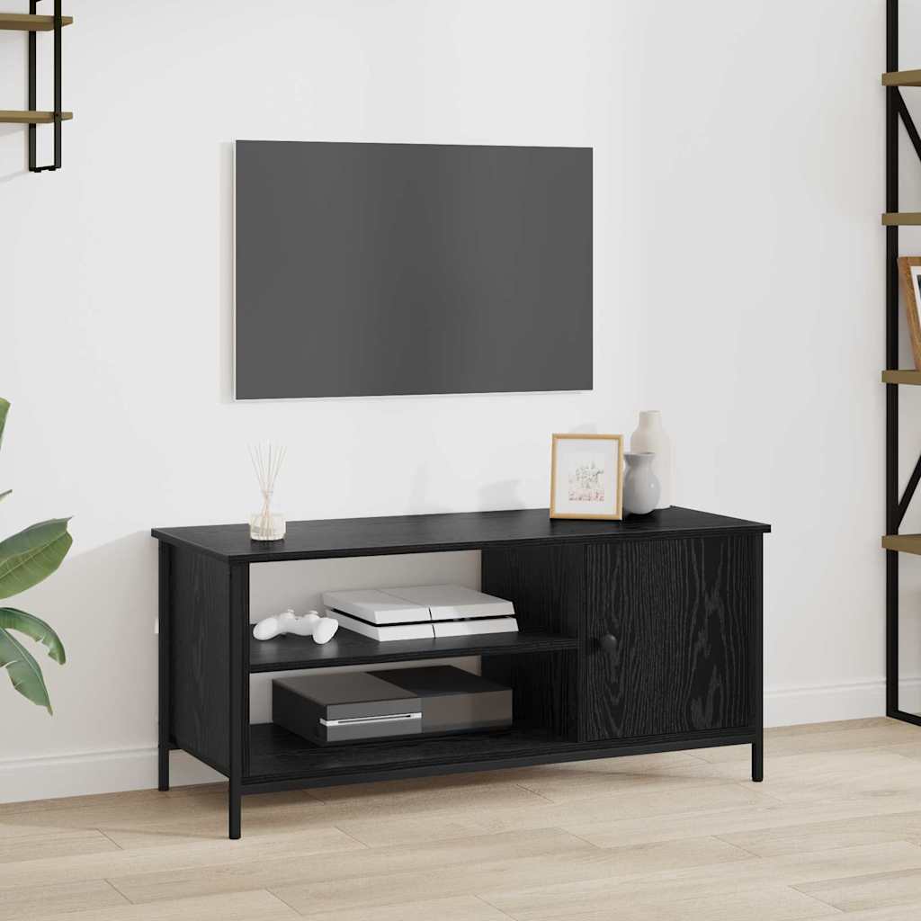 vidaXL TV-Schränk Schwarze Eiche 100 x 40 x 45 cm Holzwerkstoff