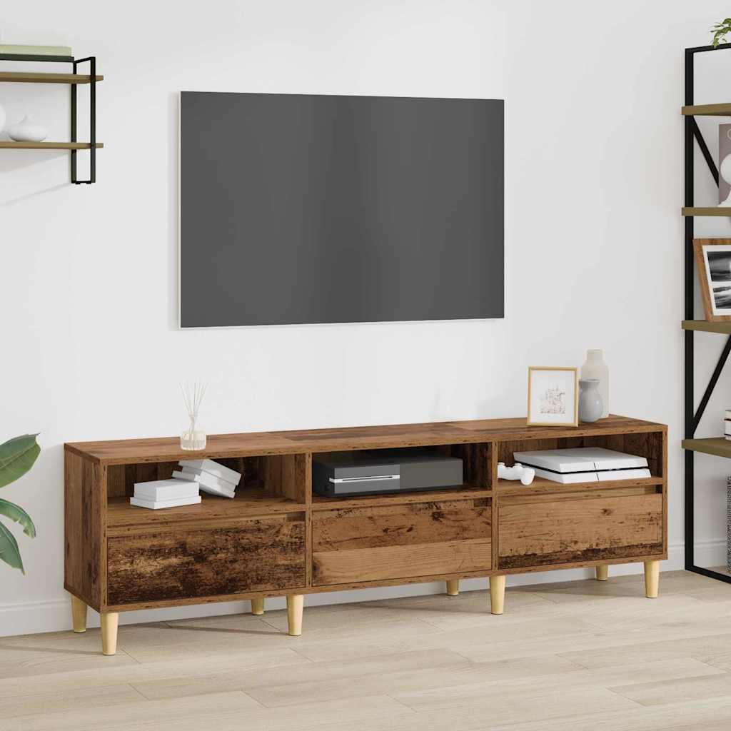 vidaXL Cabinet TV cu sertar Lemn vechi 150 x 30 x 45 cm Lemn compozit