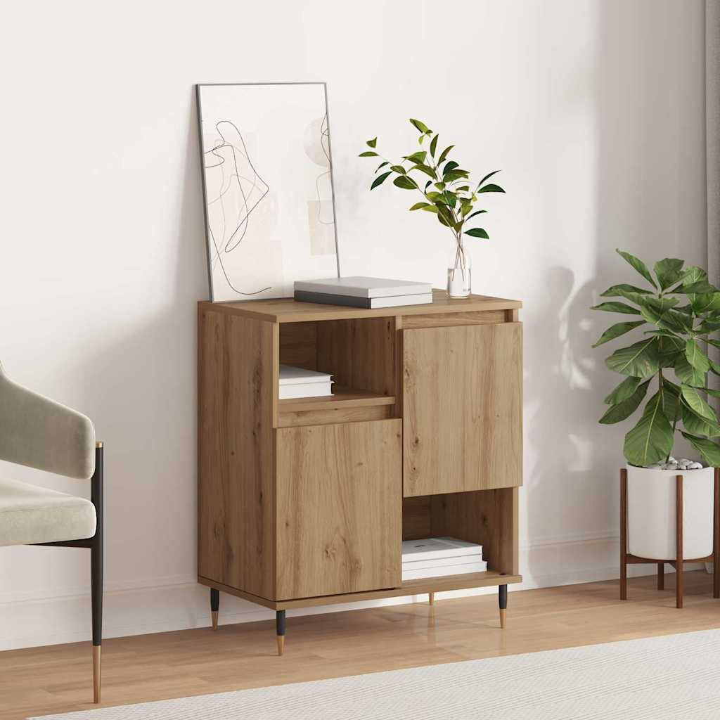 vidaXL Bufet stejar artizanal 60 x 35 x 70 cm Lemn compozit